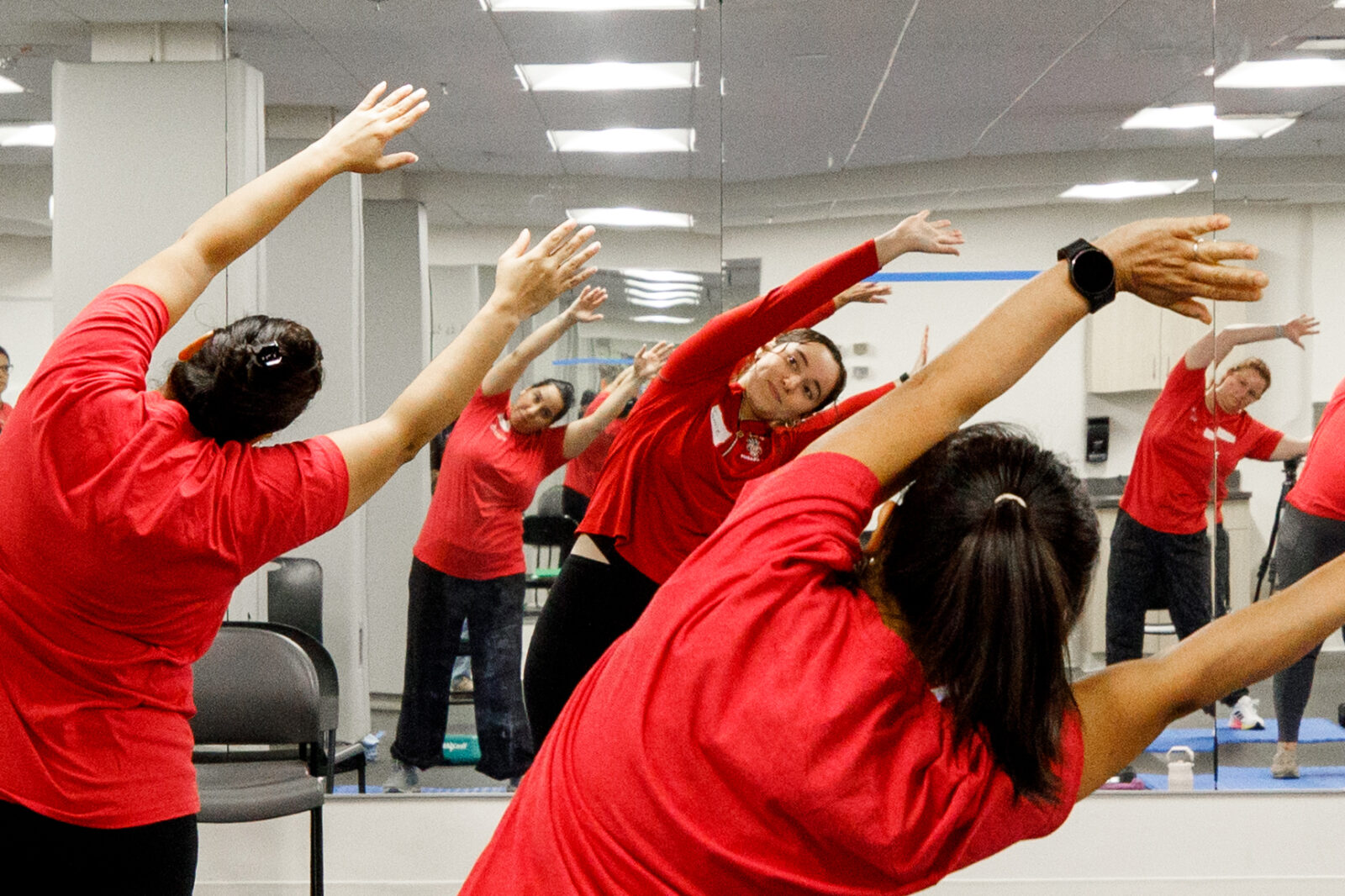 workout lead by Promotion of Health Equity and Adapted Physical Activity Lab