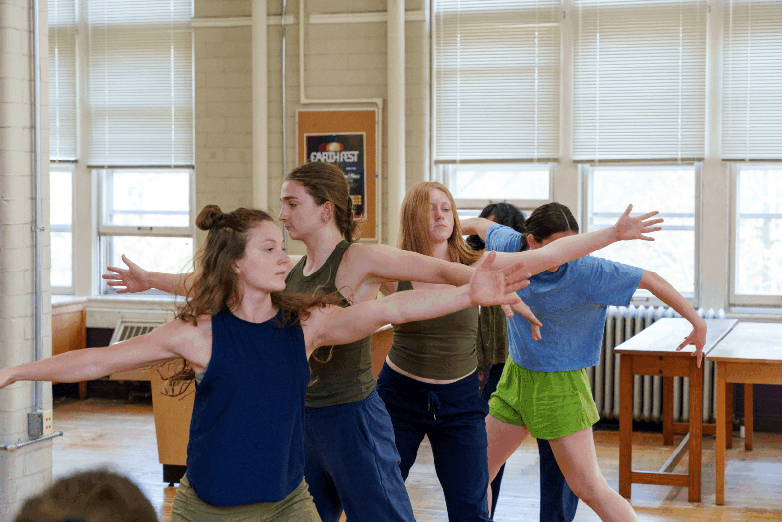 students performing for the climate change theatre