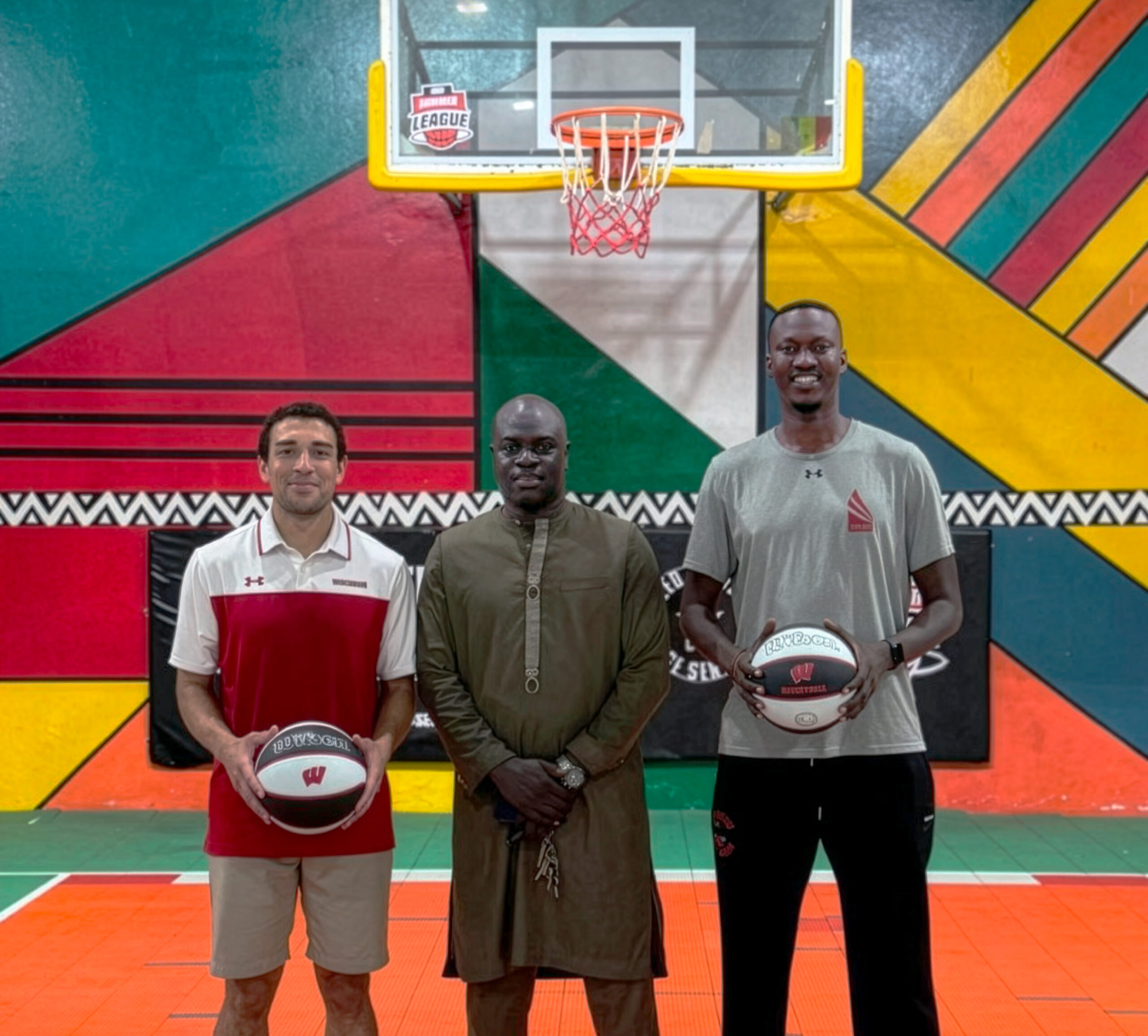 Estevan Molina and a member of the Education Graduate Research Scholars program visiting Senegal
